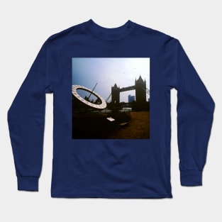 Sun Dial at Tower Bridge, London. Long Sleeve T-Shirt